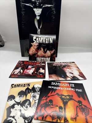 SAMHAIN CD Box Set with 5 Disc Set, Booklet, VHS Reissue 2000
