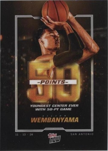2024-25 Topps Now 50-PT Game Victor Wembanyama #7 I | eBay