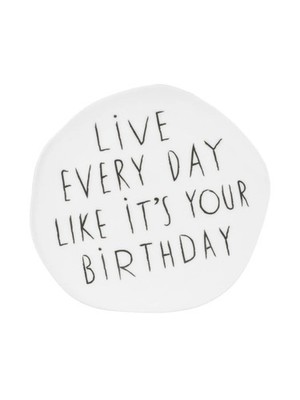 Mix & Match Teller Live every day like it's your Birthday D.14cm von räder desig