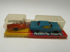Vintage Tootsie Toy Hitch-Ups Die-cast Metal Toy Set FORD COUPE  UHAUL TRAILER