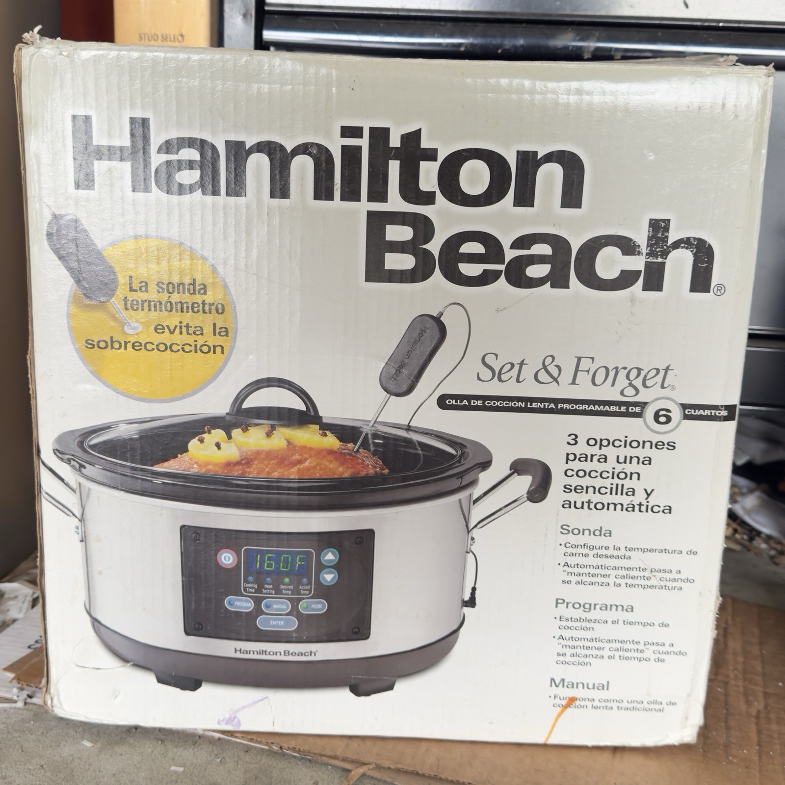 Hamilton Beach Deluxe Set & Forget 6 QT Slow Cooker New