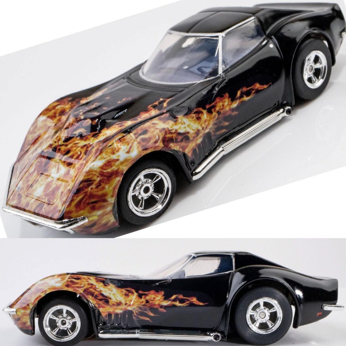 AFX 22051 1968 Chevy Corvette L88 427 Black Flame Mega G+ HO Slot