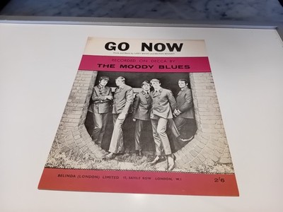 song sheet GO NOW, The Moody Blues, 1963 | eBay UK