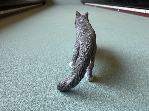 Schleich 2018 MAINE COON CAT Figure Grey Domestic Kitten Kitty 13893 W/ Tag Toy - Picture 3 of 10