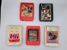 Vtg Lot of Ten 8-Track Tapes - Mostly Rock