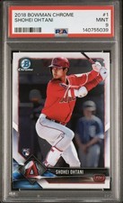 2018 Bowman Chrome #1 Shohei Ohtani RC PSA 9