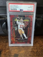 2022 Panini Select - Club Level Brock Purdy #213 Red Prizm /49 (RC)