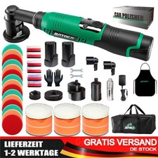 BATOCA S6 Akku-Exzenter-Polierer Set 12V 2x2,0Ah Mini Exzenterpolierer Politur S