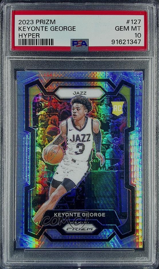 2023-24 Panini Prizm Hyper Prizm Keyonte George #127 PSA 10 GEM MT 14t3
