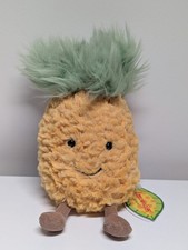 NEW Jellycat Small Pineapple With Original Amuseable Leaf Tags