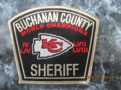 kansas city chiefs buchanan county sheriff patch for display only last one