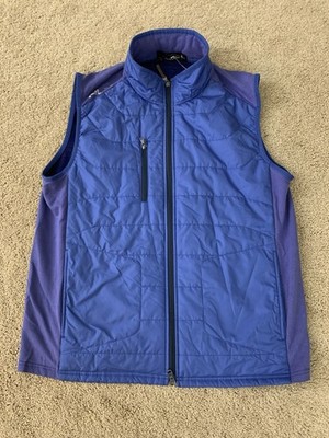 RLX Ralph Lauren Men s Large Golf Vest Navy Blue Fleece Performance