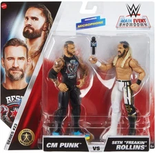 CM Punk vs. Seth Rollins WWE Mattel Championship Showdown Two-Pack Action Figure