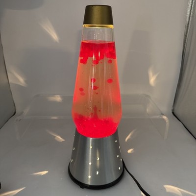 Original 70s Lava Lamp Starlight Base Red Underwriters Laboratories 15.5 