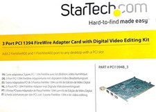 StarTech.com PCI1394B 3 3 Port 2b 1a PCI FireWire Adapter Card