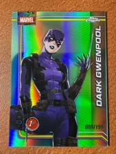2026 Topps Chrome Marvel - DARK GWENPOOL #27 - Aqua Refractor 008/199 - Debut