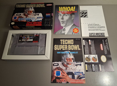 Tecmo Super Bowl (Super Nintendo) SNES CIB Complete W/ Inserts TESTED