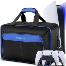 Carrying Case for PS5 Travel Bag for Controller Headset Game Console Accessories
