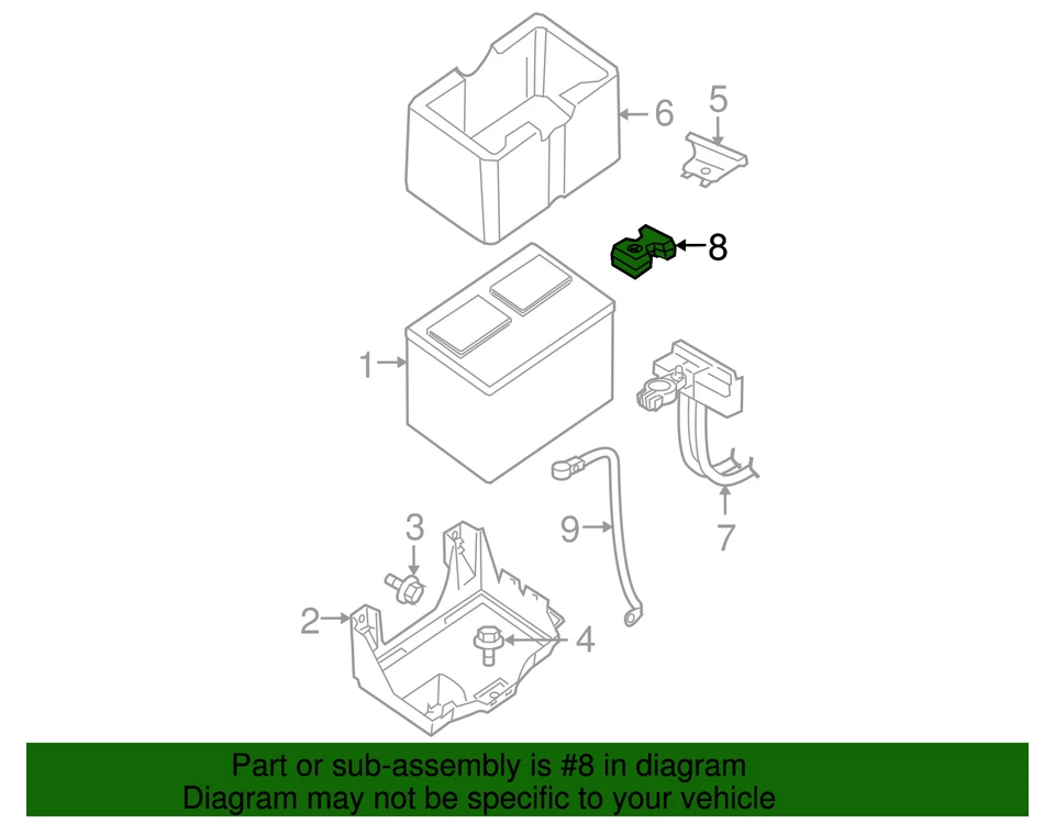 正品日产正版电池端子盖 24345-79901 — 第 2/2 张图片