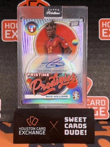 2023 Pristine Road To Euro 2024 Spain Nico Williams Prodigies Auto Case Hit SP