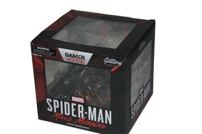 Diamond Select Toys Marvel Gamer Verse Gallery -Spider-Man Miles Morales PVC Neu