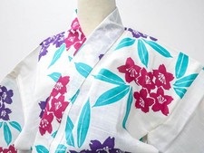Boro Japanese Old Cloth Japan Vintage Kimono Showa Retro Cherry Blossom Pattern