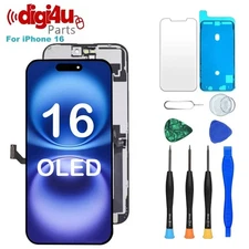 OLED For iPhone 16 Screen Replacement FHD Display Touch Digitizer Repair Kit