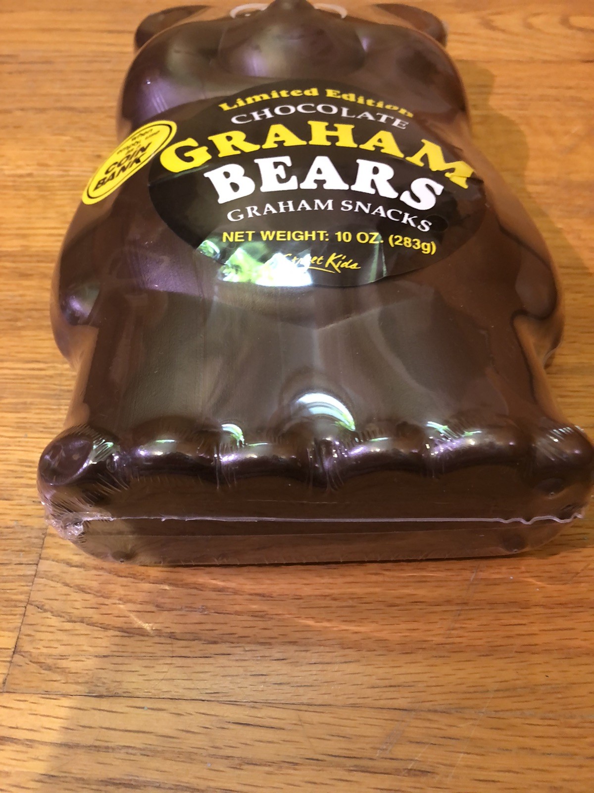 Street Kids Teddy Bear Plastic Blow Mold Coin Bank Graham Storage Brand New VTG