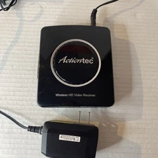 Action-Tec MWTV2RX Wireless HD Video Receiver W/ Power Adapter black 