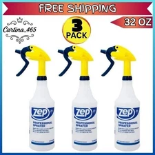 (3 pack) Zep Professional Plastic Spray Bottle, 32 oz *NEW*