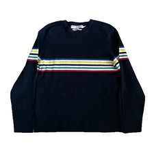 Tommy Hilfiger Jeans Women s Striped Knit Sweater Blue Size L EUC