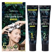 RICHENNA Easy Speedy Green Edition Hair Dye Shampoo Type #Dark Brown K-Beauty