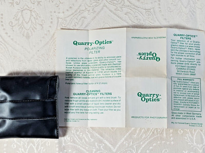 Quarry Optics 49mm Lenses   Set of 3 - with black plastic case.
