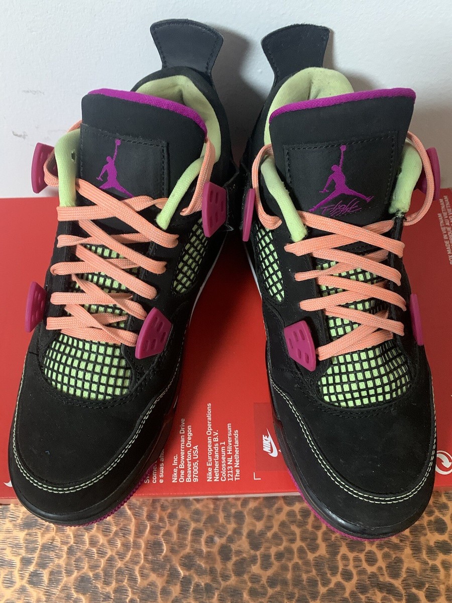 jordan 4 green and pink