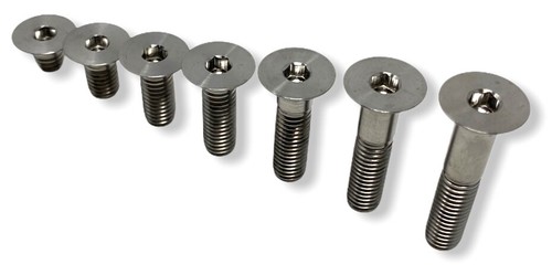 M8 Titan Flachkopf Senkbolzenverschluss (10, 15, 20, 25, 30, 35, 40 mm) - Bild 2 von 8