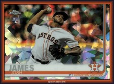 2019 Topps Chrome Sapphire Edition Josh James #584 Rookie