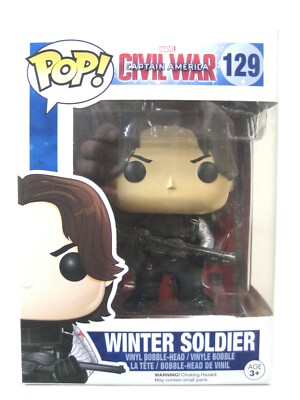 アメコミ FUNKO POP! WINTER SOLDIER CIVIL WAR 129 Funko Pop! Marvel Captain America Civil War Winter Soldier Bobble