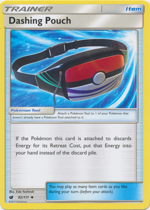 Pokemon Dashing Pouch - 92/111 - Uncommon NM-Mint Crimson Invasion