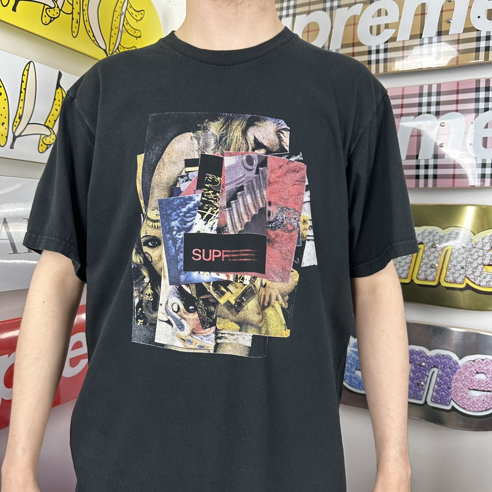 Supreme Stack Tee - Black - FW21 - image 4