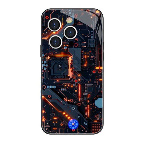 Circuit Board Flash LED Light up Phone Case Cover for iPhone 16 15 14 13 Pro Max - Picture 21 of 25