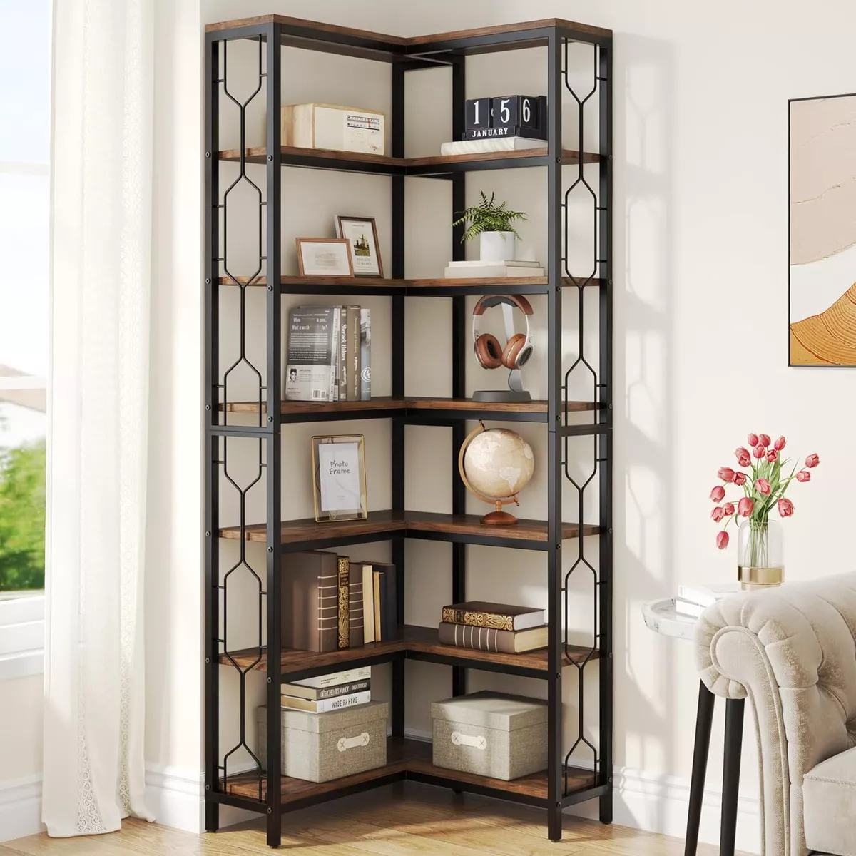 Industrial cheap corner shelf