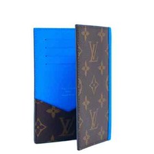 Louis Vuitton Monogram Couverthur Pass pole NM Passport Case Blue M12821