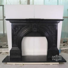 VICTORIAN STYLE MARBLE FIREPLACE MANTEL - VFP21B