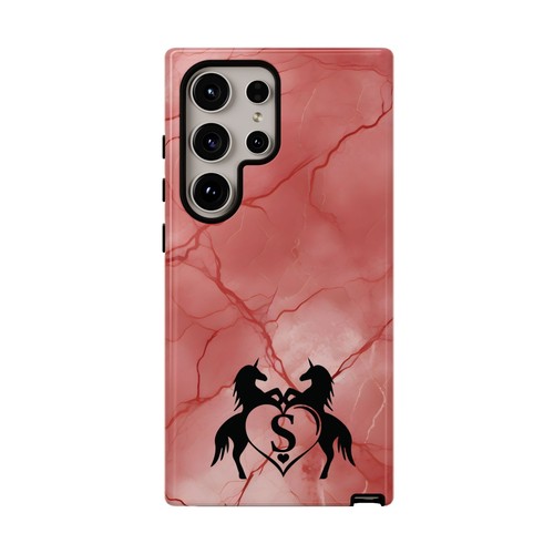 Pink Marble Phone Case For iPhone and Samsung Custom Unicorn Monogram - Picture 79 of 114