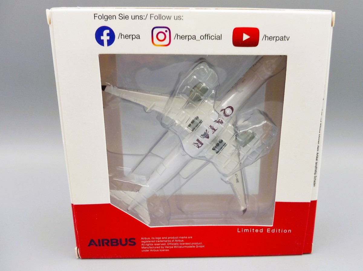 Qatar Airways Airbus A350-1000 1/500 Herpa 535144 A350 Xwb Qatar Airways Airbus A350-1000 1/500 Herpa 535144 A350 Xwb
