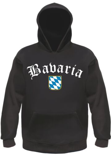 Bavaria Kapuzensweatshirt - Altdeutsch mit Wappen - Hoodie Kapuzenpullover - Bild 1 von 8