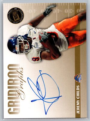 2009 Press Pass SE #GG-JC Jeremy Childs Gridiron Graphs