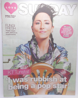 Love Sunday People Zeitungsbeilage 27. April 2025 KT Tunstall