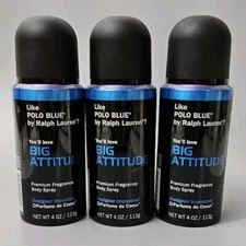 Big Attitude Premium Fragrance Body Spray Designer Imposters 4oz LOT OF 3
