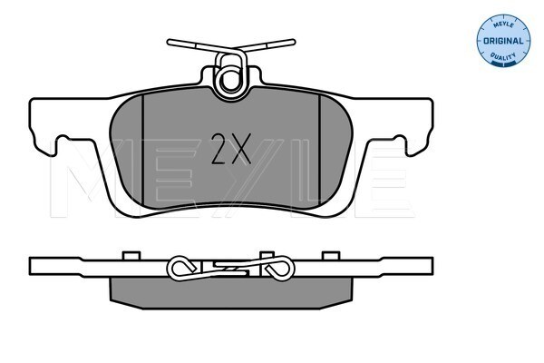 Meyle 025 228 0714 Brake Pad Set, Disc Brake For Ford-image